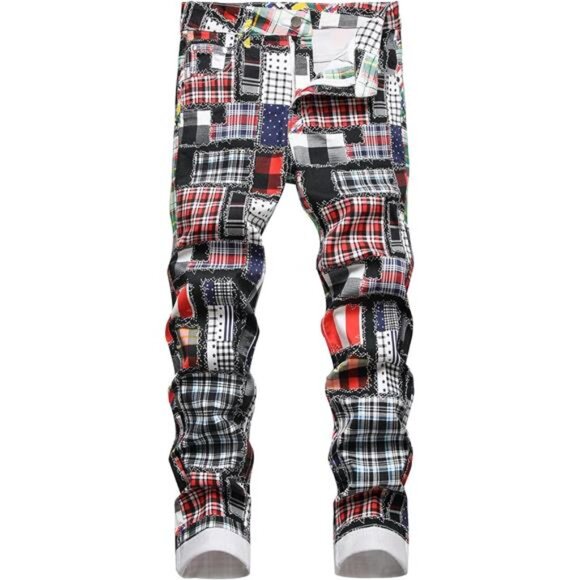 New With Tags Other - Men's Casual Stylish Straight Slim Fit Jeans Young Hiphop Skinny Denim Pants